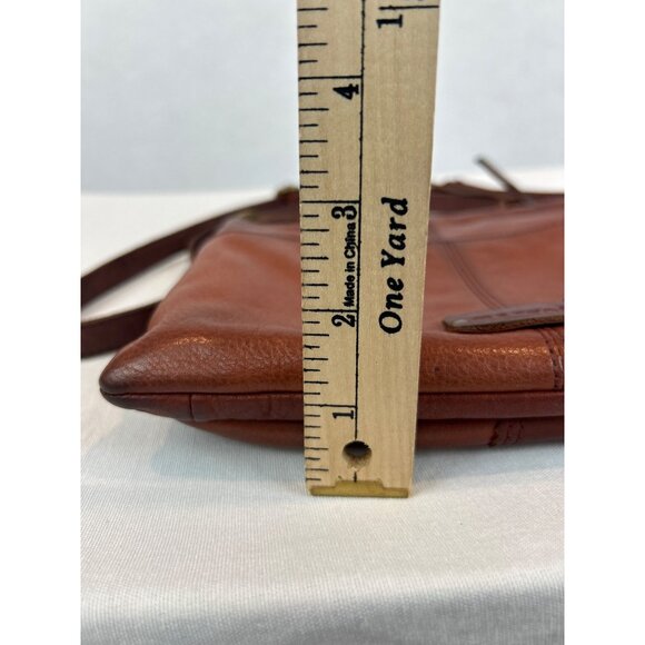 Margot New York Leather Crossbody Bag Brown Adjustable Strap READ - Picture 9 of 12